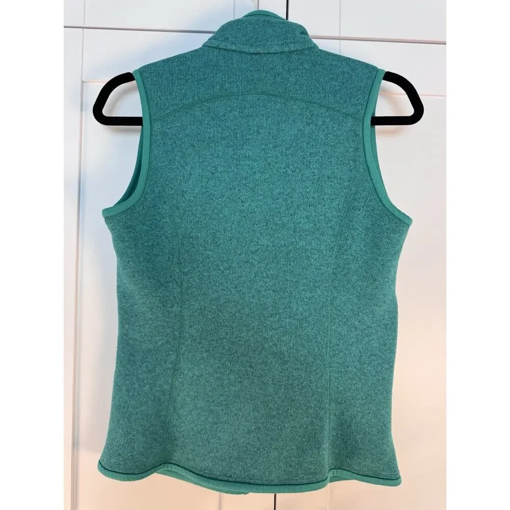 Patagonia Better Sweater Vest Size S Women’s Teal Full Zip Fleece Outdoor - Picture 3 of 6